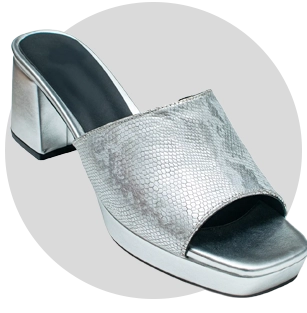 Janet Sandalia Mule Plata